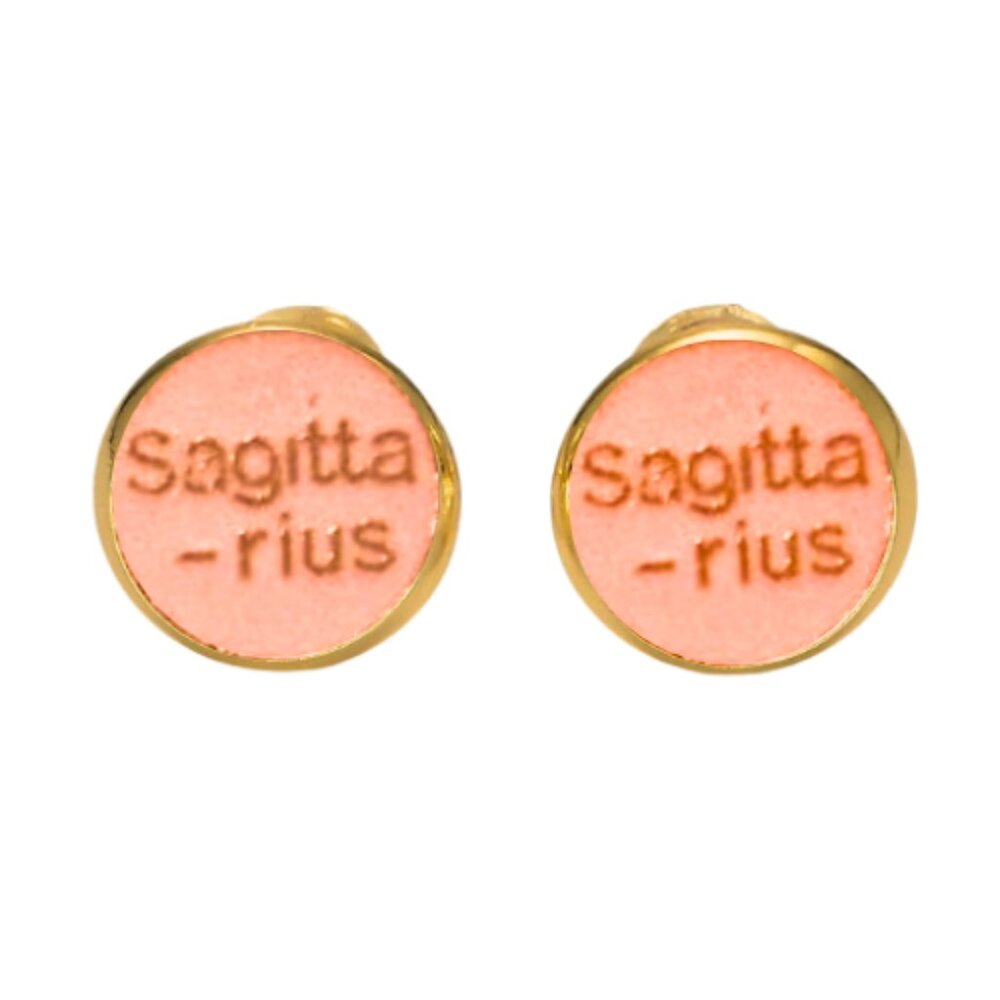 SAGITARIUS ZODIAC SIGN EARRINGS - POSTS OR DANGLES -